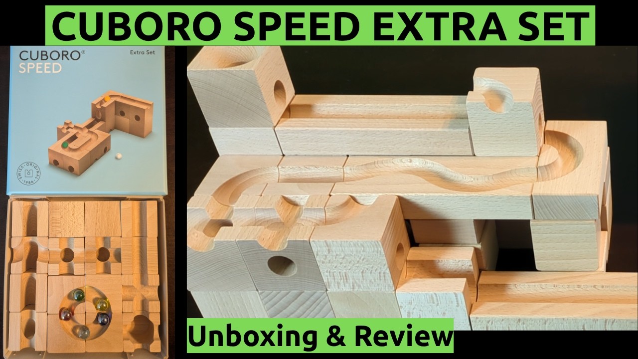 CUBORO Speed Extra Set Unboxing & Review for Marble Runs. What's