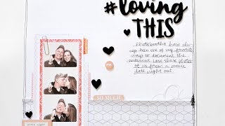 Sunday Sketch Challenge Scrapbook Layout