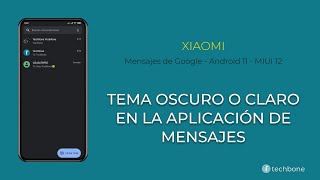 Establecer el Tema oscuro o claro para la Aplicación de Mensajes - Xiaomi [Android 11 - MIUI 12] screenshot 3