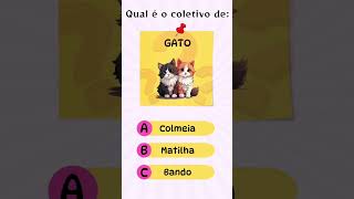 Qual é o coletivo de camelo? #aprender #ortografia #educação #quiz #charadas screenshot 3