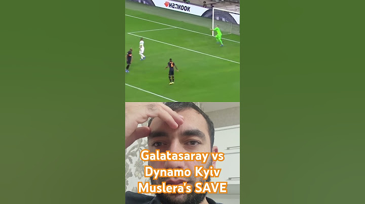 Galatasaray vs Dynamo Kyiv - Muslera's SAVE. #galatasaray #dynamokyiv #football
