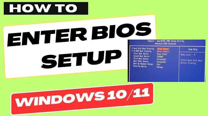 Enter BIOS Setup in HP Laptop Computer