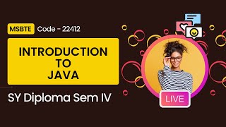 Introduction to JAVA | SY DIPLOMA | ONLINE LECTURE | SEM 4 | V2V EdTECH LLP