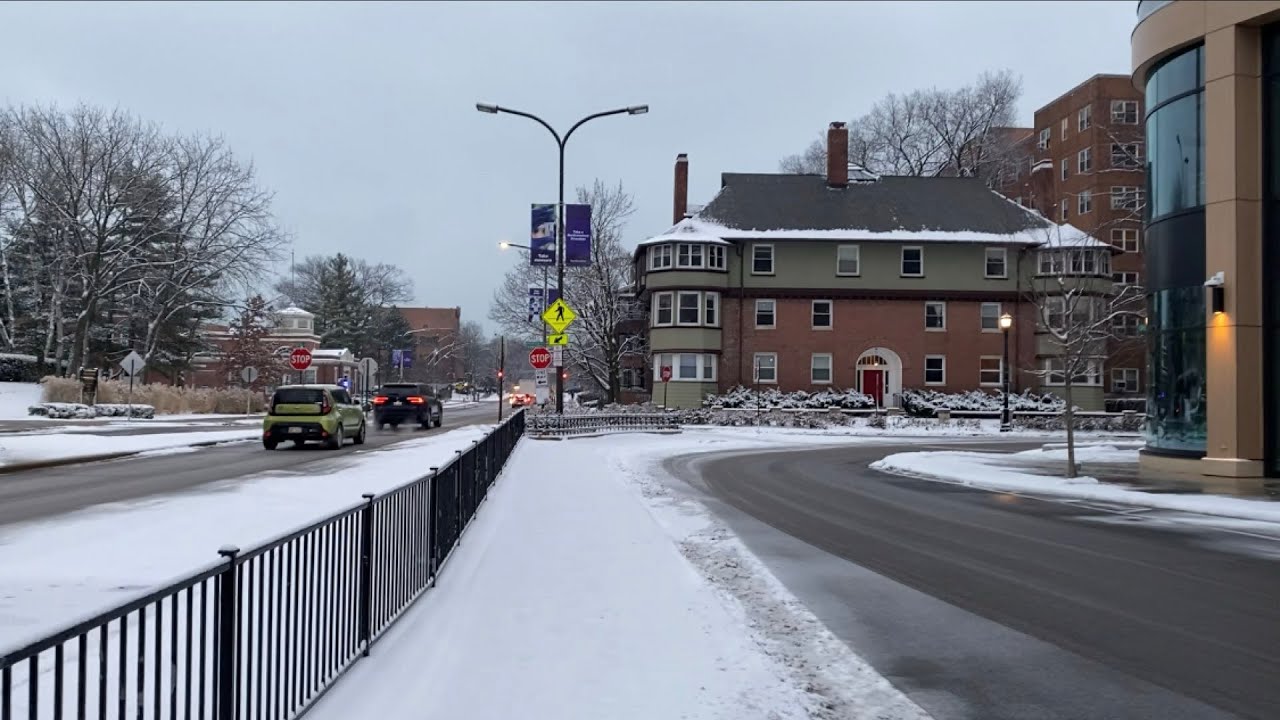 Evanston Illinois/Chicago Suburb: A Snowy Afternoon January 2025