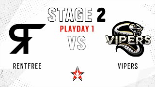 Vipers vs RentFree \/\/ NA Challenger League - Stage 2 - Playday 1 (no cast)