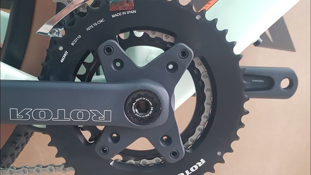 CANYON GRIZL 7 korba rotor 30/46T BCD 110 krzywa tarcza! YouTube