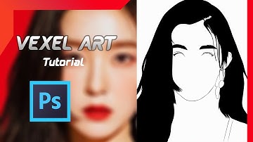 VECTOR / VEXEL ART Tutorial for Beginners  (PHOTOSHOP CS6) - Part 1 LINE ART