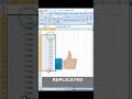 Trick for Replicating Data in Excel