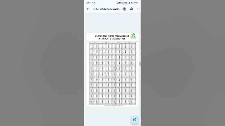 Whatsapp for PDF 8987187161 | upsc prelims answer key 2025 set A, B, C, D