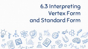 Mod 6 3 Interpreting Vertex Form and Standard Form