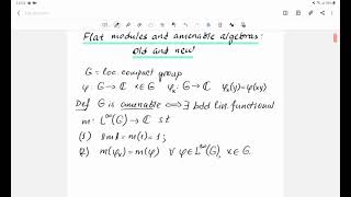 Alexei Pirkovskii. Flat modules and amenable algebras: old and new. January 19, 2021