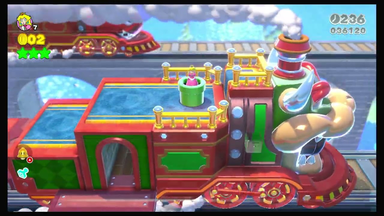 Super Mario 3d World 3-Train The Bullet Bill Express 100% Walkthrough No Commentary