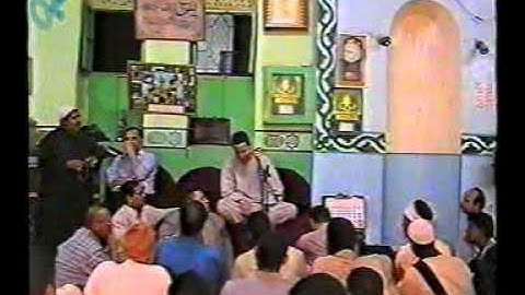 الشيخ حجاج الهنداوي وتلاوه نادره في يوم زواجه ضمن امسيه الاذاعه