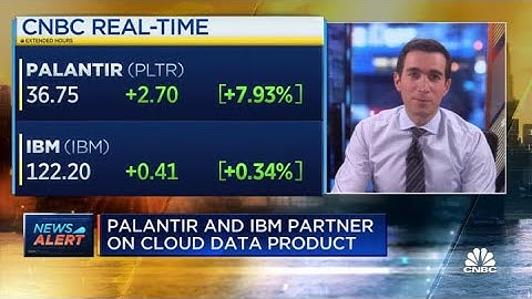Palantir and IBM partner on cloud data product