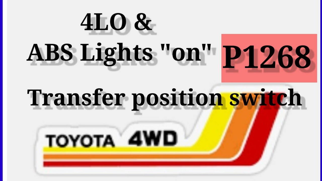 🇵🇭 Toyota Land Cruiser 4lo lights on ABS Lights on fault code 4lo.  Eddexpert@2021 - YouTube