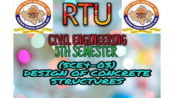 B.TECH |Nov.2019|5th Sem|Design Of Concrete Structures|C.E. Branch| RTU