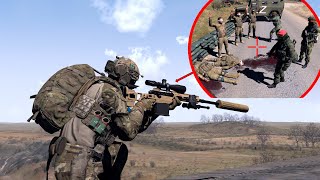 Canadian Sniper Saves British Soldiers in Ukraine From Russian Mercs! | ARMA 3 Milsim screenshot 1
