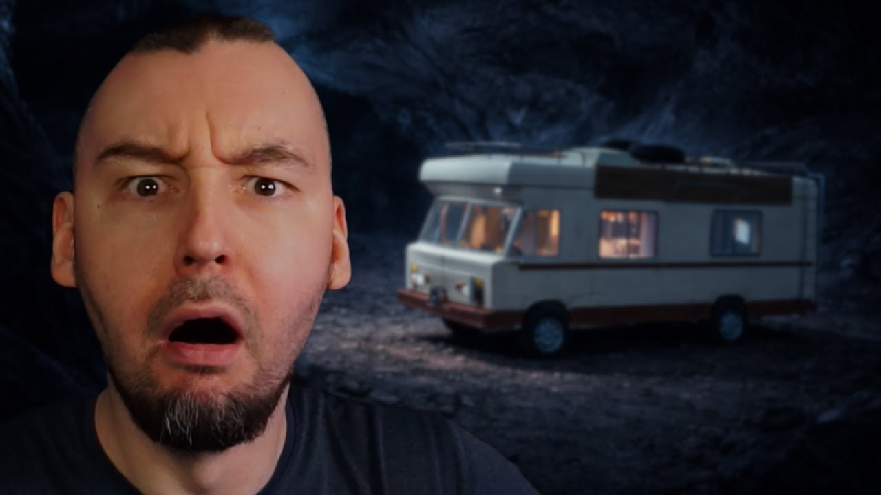 Wjechaliśmy autem do ciemnej jaskini