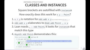 Lean for the Curious Mathematician 2023   Structures & Classes