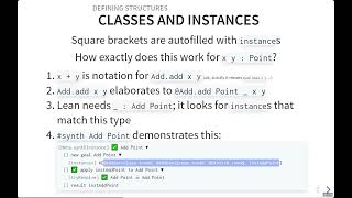 Lean for the Curious Mathematician 2023   Structures & Classes