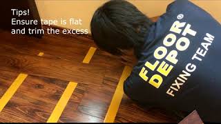 EUROX Installation with Double Tape (For Vinyl Flooring)