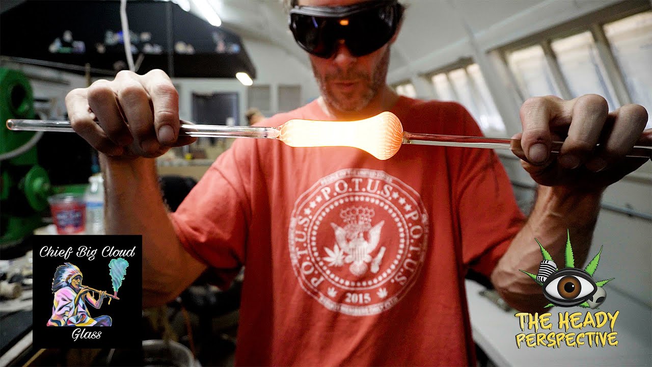 Making a Coil Glass Pipe in 15 Minutes with Chief Big Cloud