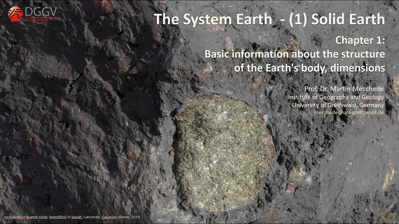 Ch. 1.1 The structure of the Earth's body, basics and dimensions - YouTube