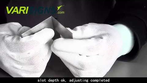 Video Tutorials: How to Calibrate the Slotting Depth of Channel Letter Bending Machine?