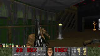Doom E1M1: Hangar | UV-fast pistolstart | 100K 100I 100S