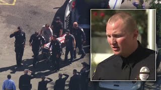 Procession for officer killed in 405 Freeway crash