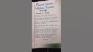 || Financial Services Institutions Bureau|| important for all #competative_exam #civilservices 🔥