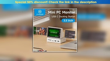 Today Only Hagibis 3.5inch IPS Mini Screen AIDA64 Mini PC CPU RAM HDD Data Monitor Display Sub Scre