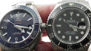 Rolex Sea-Dweller 43 vs Omega Seamaster Planet Ocean 600M 126600  215.30.44.21.03.001 Dive Watches