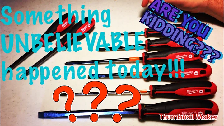 Milwaukee Screwdriver Set REVIEW(8pc) and other ramblings -ToUGH TooL REVIEWS