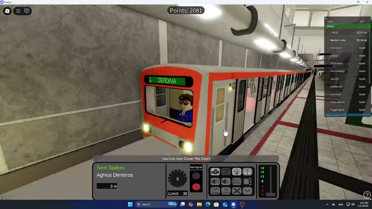 Roblox Metro Transport Line 2 Dafni - Aghios Dimitrios In 1.3.6 Roblox Update