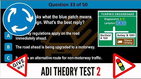 ADI theory test 2024 - Part 4 Mock theory Tests 2024