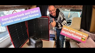 Supa Portable Power Station and Dokio Portable Solar Panel Review plus a peek in our Motorhome