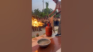 🙏🏼TY for 450M views|Household fire fighting training 🫡|#industrialskills  #firefighter #fireforce
