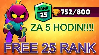 JAK ZÍSKAT 25 RANK ZA CHVÍLY?😱 I Brawl Stars