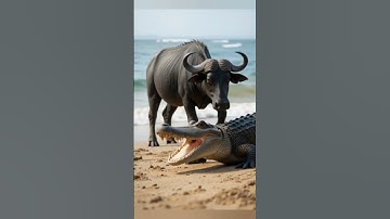 Best☑️ Ai Edit ☑️For Fun #shorts #aishorts #aivideo #goru #guru #hamba #fight #cow #crocdile