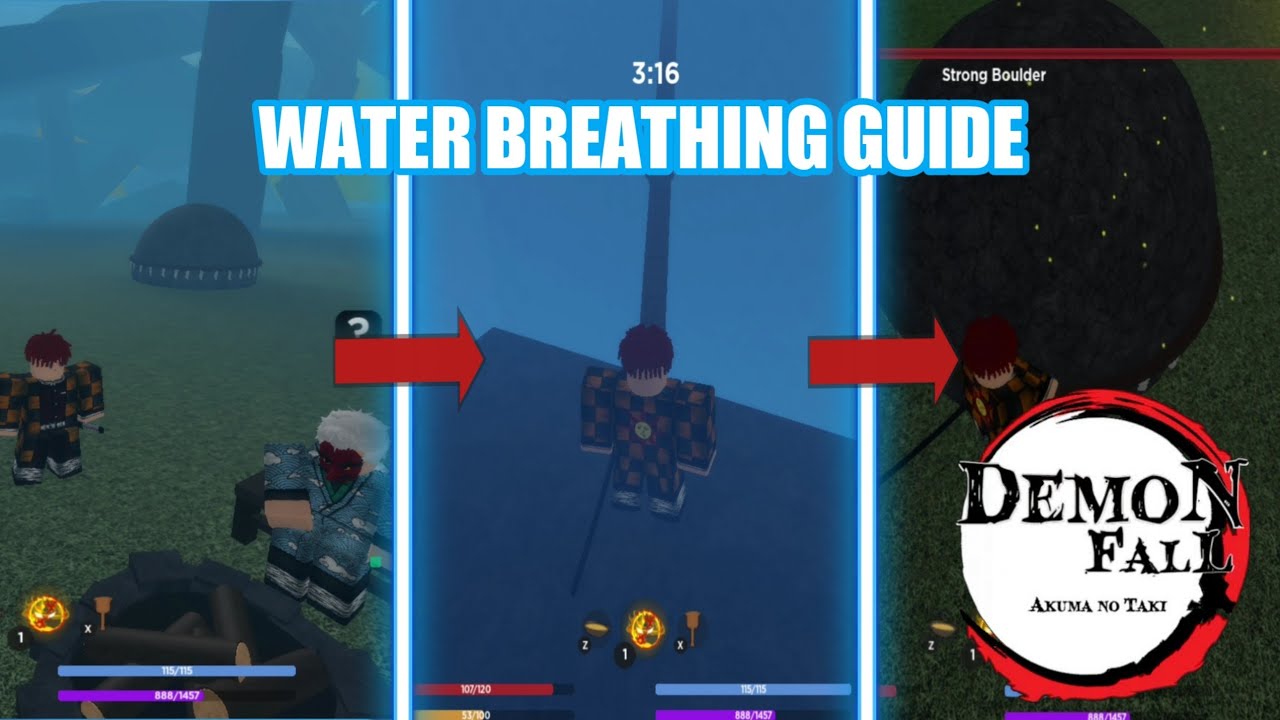 Water Breathing FULL Guide + Location + Parkour Walkthrough + Boulder