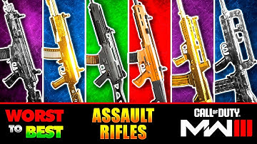 Modern Warfare 3 Assault Rifles Ranked WORST to BEST!