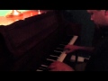 Chris plays piano