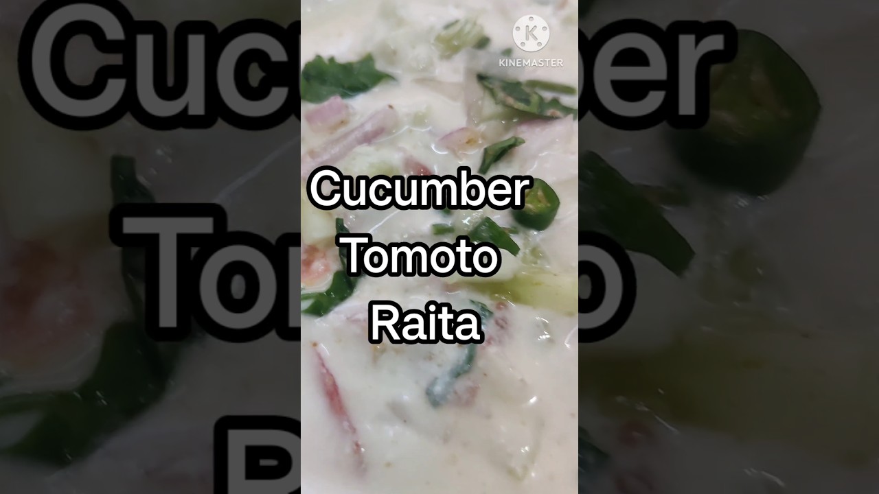 ⁣खीरे, टमाटर प्याज़ का रायता | Cucumber Tomato Raita| No Fire Cooking| #ytshorts
