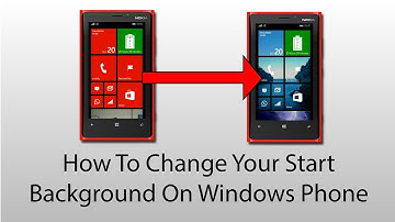 Add A Start Screen Background To Your Windows Phone.