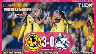 HIGHLIGHTS - América 3-0 Puebla | Liga MX Femenil - J6 2025 | TUDN