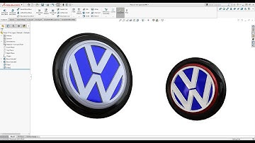 SolidWorks Tutorial 2020, Exercise nr. 37 Volkswagen Logo! Learn from Home! :D