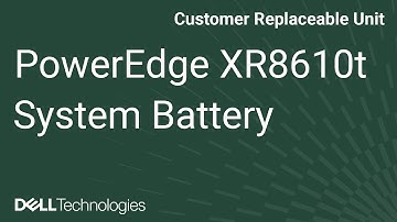 Dell PowerEdge XR8610t: Remove/Install System Battery