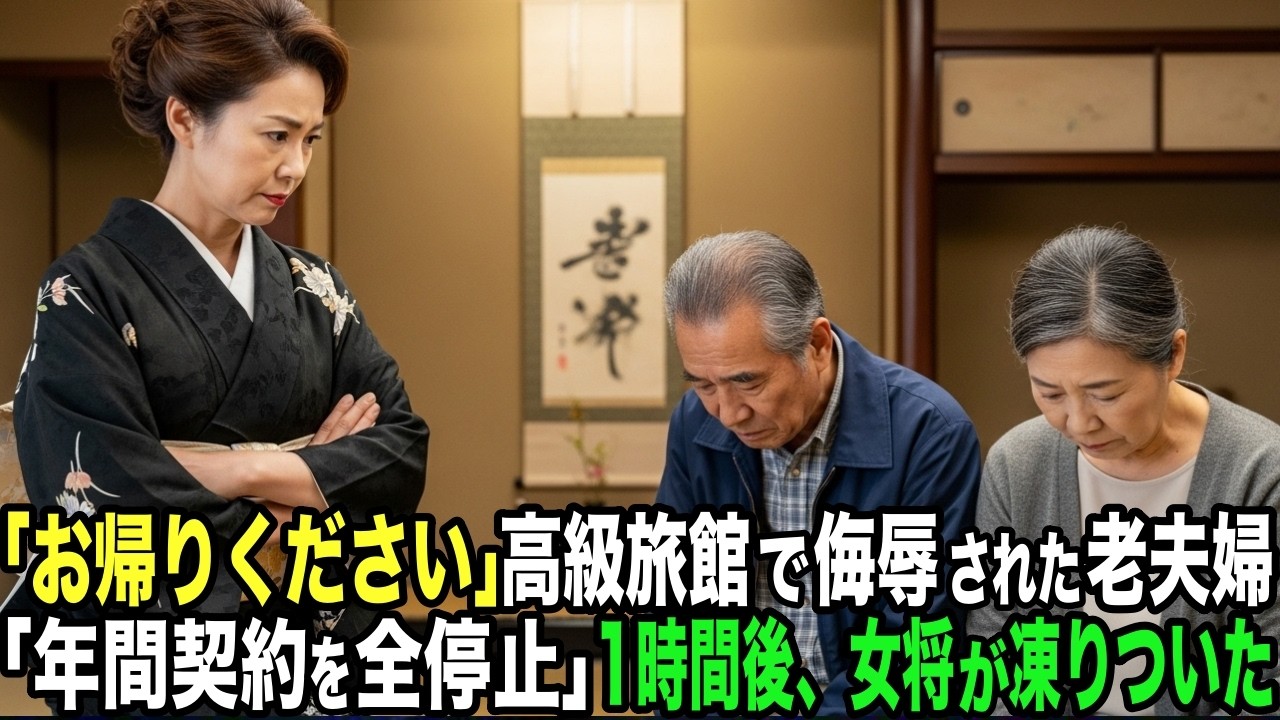 「こんなボロボロの服で」高級旅館で嘲笑された老夫婦。「取引は白紙に戻します」30分後、支配人が凍りついた…