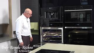 Wolf M Series bank of appliances, demonstration by Nicholas Bridger of Truly Bespoke Kitchens